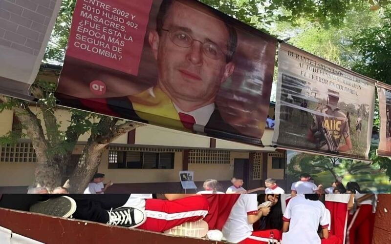 Colegio Sincelejo cartelera investigaciones Alvaro Uribe