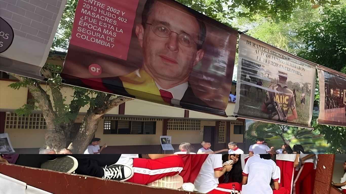 Colegio Sincelejo cartelera investigaciones Alvaro Uribe