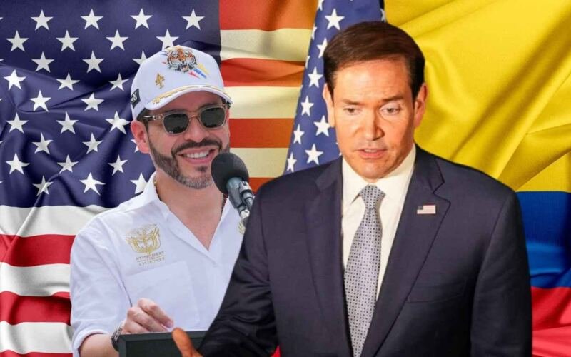 Composición con el Secretario de Estado Marco Rubio y el presidente Abelardo de la Espriella previa a cumbre en Barranquilla