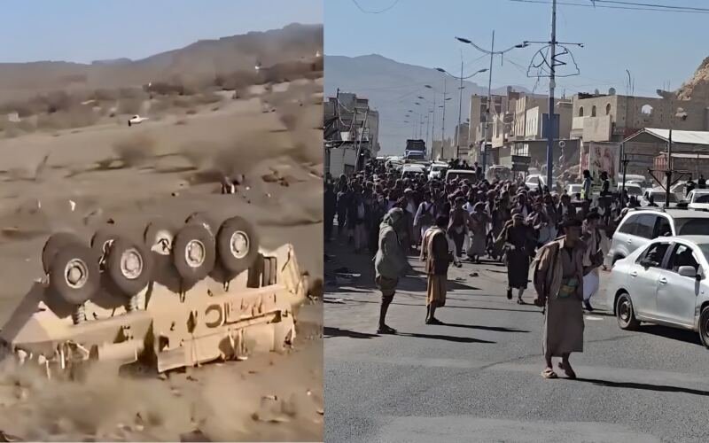 Fuerzas insurgentes yemeníes tras tomar el control de la costa del Mar Rojo y Bab al Mandeb