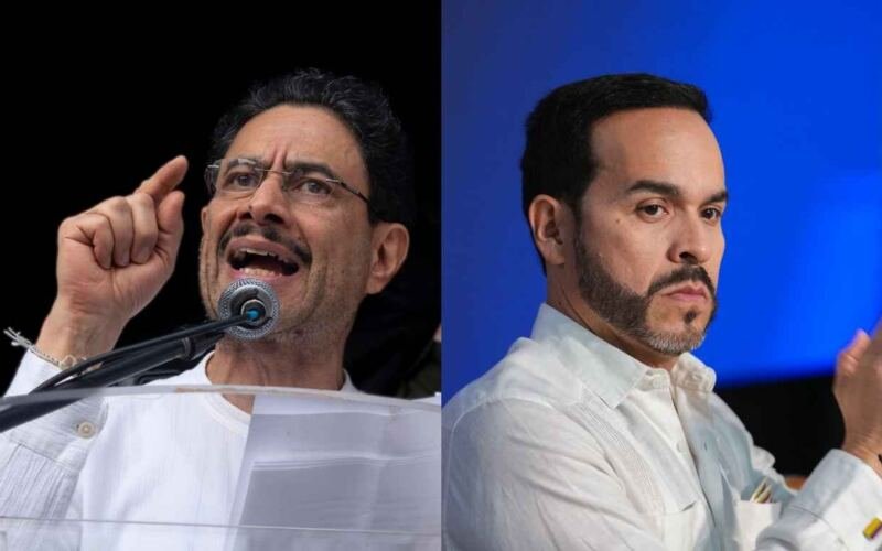 Senador Iván Cepeda y presidente Abelardo De La Espriella en debate político sobre orden público